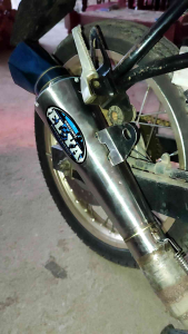 Slincer Knalpot Segi Enam Blue by ELYA Racing