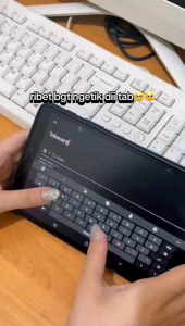 Verdant Keyboard Wireless VK101 Keyboard Bluetooth With Touchpad Portable Universitas