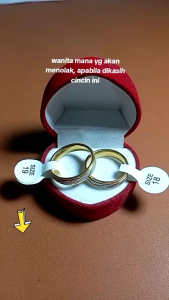 CINCIN COUPLE / CINCIN PASANGAN / CINCIN TUNANGAN BONUS BOX CINCIN
