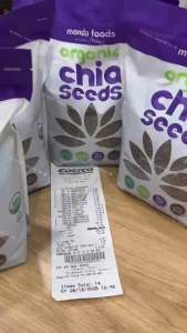 [ĐỦ BILL STORE + AIR] HẠT CHIA HỮU CƠ ORGANIC CHIA SEEDS CỦA MONDA FOODS BICH 1.36KG CỦA MỸ (Date 2027)