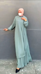 Gamis Armani Silk Abaya Kaftan Polos Kombinasi Warna cantik Motif Long Dress Abaya Mewah Kaftan Lebaran Big Size By Mulia17 Random Model Lengan Kancing Designer Kerah Kupu-Kupu Fashionable - Lazada