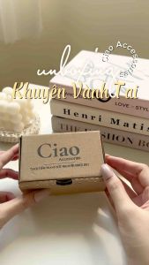 [KHÔNG ĐEN GỈ] Khuyên vành tai kẹp vành tai titan không gỉ đính đá mã 63 Ciao