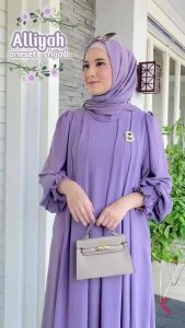 ALLIYAH DRES CERUTI POLOS BY SHOFIYA BEST SELLER ORI
