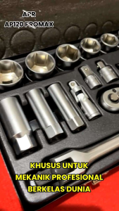TERBAIK APR kunci socket set untuk bengkel mobil resmi dan motor type ap120promax sock set sok ring pas L andalan mekanik