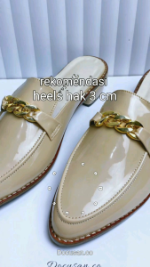 Docusan - Sepatu Wanita Ziva Terbaru 2024 Sepatu Kerja Kuliah Seserahan Flatshoes Kulit sintetis Hak 3cm