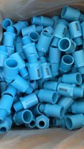 ข้อต่อตรงเกลียวนอก-หนา ฟ้า PVC SCG 1” - 4”