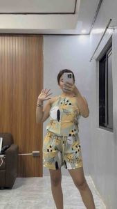 TERNO SHORT SPAGHETTI LEAVES