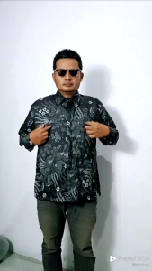 Set Batik + Udeng Rambut Palsu Pria Keren