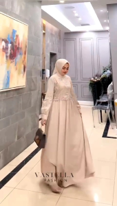 DRESS GAMIS MODE RUMAISHA TERBARU BY VASTELLA 100%ASLI REAL