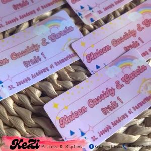 Customized School Name Sticker / For books and Notebooks / Customized Labels / Customized Name Stickers