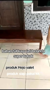 Grosir meja lesehan kayu jati belanda siap pakai panjang 100cm lebar 40cm tinggi 30cm