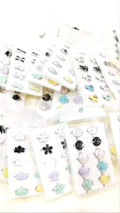 The Brooch Factory 10pcs Colorful Kerongsang Pastel Comel Pin Tudung Korean Brooch Cute Fashion