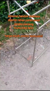 jemuran handuk asli besi palang 5 kuat tahan lama berkualitas tinggi