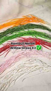 [WILLOW GRASS X3] DAUN WILLOW PANJANG MENJUNTAI TINGGI 100-120CM MOSS WILD GRASS RUSTIC DECORATION DEKORASI PELAMINAN WEDDING PERNIKAHAN KAWINAN RUMPUT HIAS SINTETIS CURLY TING TING JENGGOT MUSA MOSSY BEARD AMARANTHUS PLASTIK ARTIFICIAL FLOWER ESTETIK