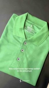 Jemssky Polo Shirt Basic Polo Shirt Polo polos Pria Wanita Keren Fuji