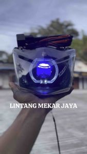 Reflektor Lampu Depan BEAT KARBU BILED MEATRIX X1 Ukuran \"3 inc\"