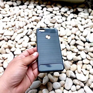 Softcase Vivo 1718 Case Black Carbon Fiber Vivo V7