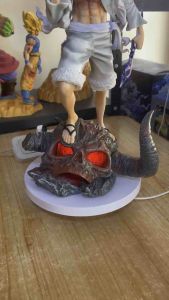 Gear 5 Luffy model figure 38cm tall with red light gk knock off brown box