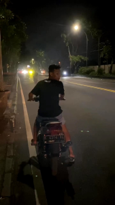 KNALPOT FIZ R STANDAR RACING COPY AHM VND GEMBUNG HITAM TAMENG