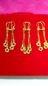 ANTING JURAI DEWASA PERAK 925 ASLI LAPIS MAS 24K