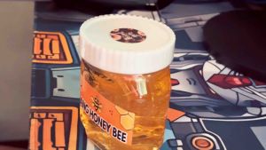 Pure Wild Honey 200 ml with free honey dipper