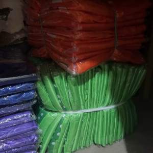 Sarung alas tutup baju kulkas saten karakter kombinasi saten polos becron