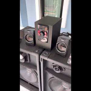 GXL GL-100EX 1200W PMPO ชุดลำโพงขยายเสียง 2.1 CH KARAOKE บลูทูธ บทบารณา Bluetooth MP3 USB SD CARD FM RADIO