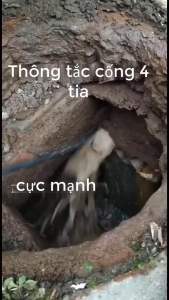 Dây Thông Tắc Cống Bằng Áp Lực Nước Kèm Béc - Sử Dụng Bằng Máy Rửa Xe Các Cỡ Dây 10M-15M-20M-30M Ren 22mm