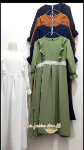 Gamis Anak Perempuan 7-12 Tahun: Bahan Crinkle & Desain Elegan