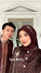 ✅ Kain Brokat Tile / Kain Tulle Motif Mutiara / Bahan Lace Kebaya Brukat (harga 05 m) Meteran Mewah