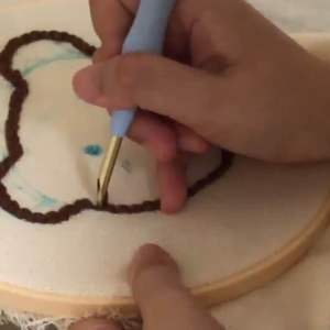 ส่งจากไทย: เข็มปักฟู Punch Needle ฟรีที่สนเข็ม ปรับระดับได้ 🧶🪡