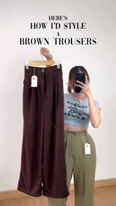 Draka fashion Celana Kulot Model Celana Kulot Highwaist Loose/Lose Pants Kancing 1 Kerja Elastis Dewasa Dan Remaja Panjang Bahan Scuba Terbaru Kekinian Tebal Sehari - hari 2022 Viral Tiktok Terbaru - Celana Kerja Kulot Highwaist Loose Pants Kancing 1