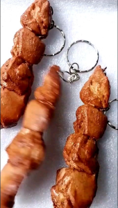 GANTUNGAN KUNCI UNIK SATE KAMBING Keychain Aksesoris Hadiah Kado