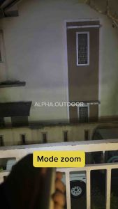 Senter Zoom Silver Super Led Bisa Powerbank ALPHA Free Box
