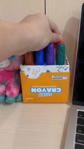 EducratePH Multi-Use Washable Silky Crayon (Watercolor and Coloring) 12s