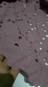 KATUN BORDIR IMPORT/ COTTON 100% FULL BORDIR ( HARGA 1 MTR)