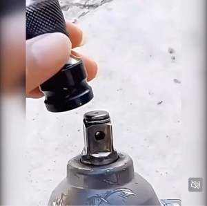 อแดปเตอร์ ตัวแปลง ข้อต่อบล็อกลม1/2 หัวแปลงบล็อกลม เป็นตัวต่อสวมเร็ว ใส่ดอกไขควง ดอกสว่าน ดอกเจาะ แกนหกเหลี่ยม 1/4