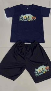 Setelan Kaos Atasan Oblong Anak Usia 1-10 Tahun Sablon Tulisan Bali Barong