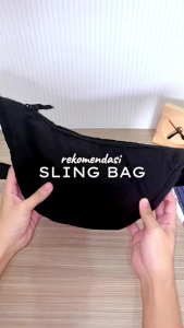 KEIPSTORE - Tas Selempang Bahu Wanita Half Moon Hitam Polos Sling Bag Mini Tas Nylon Gaya Korea Tas Bahu Untuk Semua Acara Tas Selempang Fashion Perempuan - Lazada