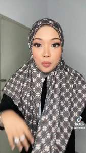 Bawal BCF Dovella Printed Tudung Corak BCF Tudung Sally Tudung Souk BCF Tudung instant hijab Souk BCF