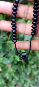 Gelang Tasbih 33 Butir Ukuran 8x5mm dari Bahan Kayu Teras Gemunggal Tenggelam di Air Bracelets untuk Penggunaan Anda