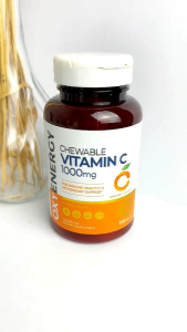 Oxyenergy Vitamin C Chewable Orange Flavour Sugarless supplement 1000mg