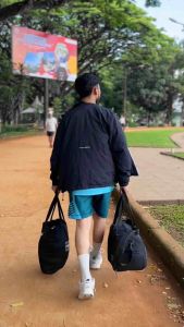 Jersey voli cowok satu sett stelan voli fullprint