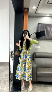 🌸Đầm Maxi Hai Dây Floral Summer – Vẻ Đẹp Nàng Thơ Bay Bổng "Vitamin Sea" Rực Rỡ – Diện Là Xinh Chụp Là Lung Linh!