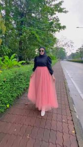 HOT ITEMS🔥SKIRT TUTU VIRAL/TUTU SKIRT KEMBANG/SKIRT TUTU MATERIAL LACE CHIFFON/SKIRT PLAIN/SKIRT STYLE KOREAN/SKIRT WANITA FREE SIZE/FASHION STYLE