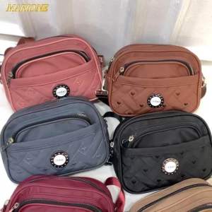 Marione - KAJOL Tas Selempang Wanita PARASUT 4 RESLETING Tas Banyak Ruang Slingbag Wanita NEW
