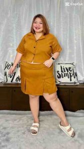Mikee Cheapest Trendy Polo Top Skort Coords 3XL-4XL