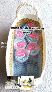 Keranjang Toples Aqua Seagrass Random Satuan Tempat Toples Hampers Modern Unik Murah