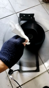 KIPAS ANGIN BLOWER AC 2PK TURBO/2DAUN /HEMAT LISTIK 30 WATT/FREE COLOKAN ON OFF