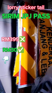 ✅JPJ Genuine 100%✅ JPJ STICKER PASS PRO 3M diamond grade reflective sticker Long Vehicles &Width 750x250mm